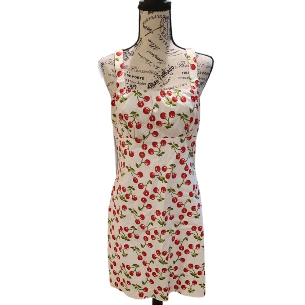 Vintage Cherry Dress Sz XL